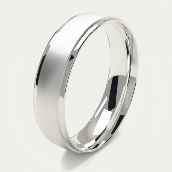 Distinctive 925 Sterling Silver Men's Wedding Ring Distinctive 925 Sterling Silver Men's Wedding Ring