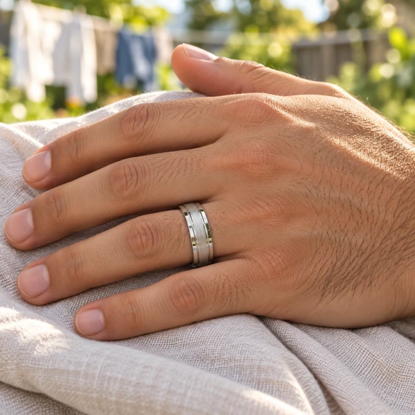 Gorgeous Platinum 600 Mens Wedding Ring Gorgeous Platinum 600 Mens Wedding Ring