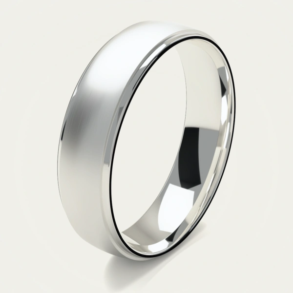 925 Sterling Silver Brushed Mens Wedding Ring 925 Sterling Silver Brushed Mens Wedding Ring