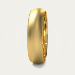 Classic Brushed Yellow Gold Domed Mens Wedding Ring Classic Brushed Yellow Gold Domed Mens Wedding Ring
