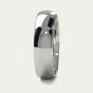 Stunning High Polished White Gold Mens Wedding Ring Stunning High Polished White Gold Mens Wedding Ring