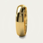 The Heirloom Heavy Domed Polished Mens Wedding Ring